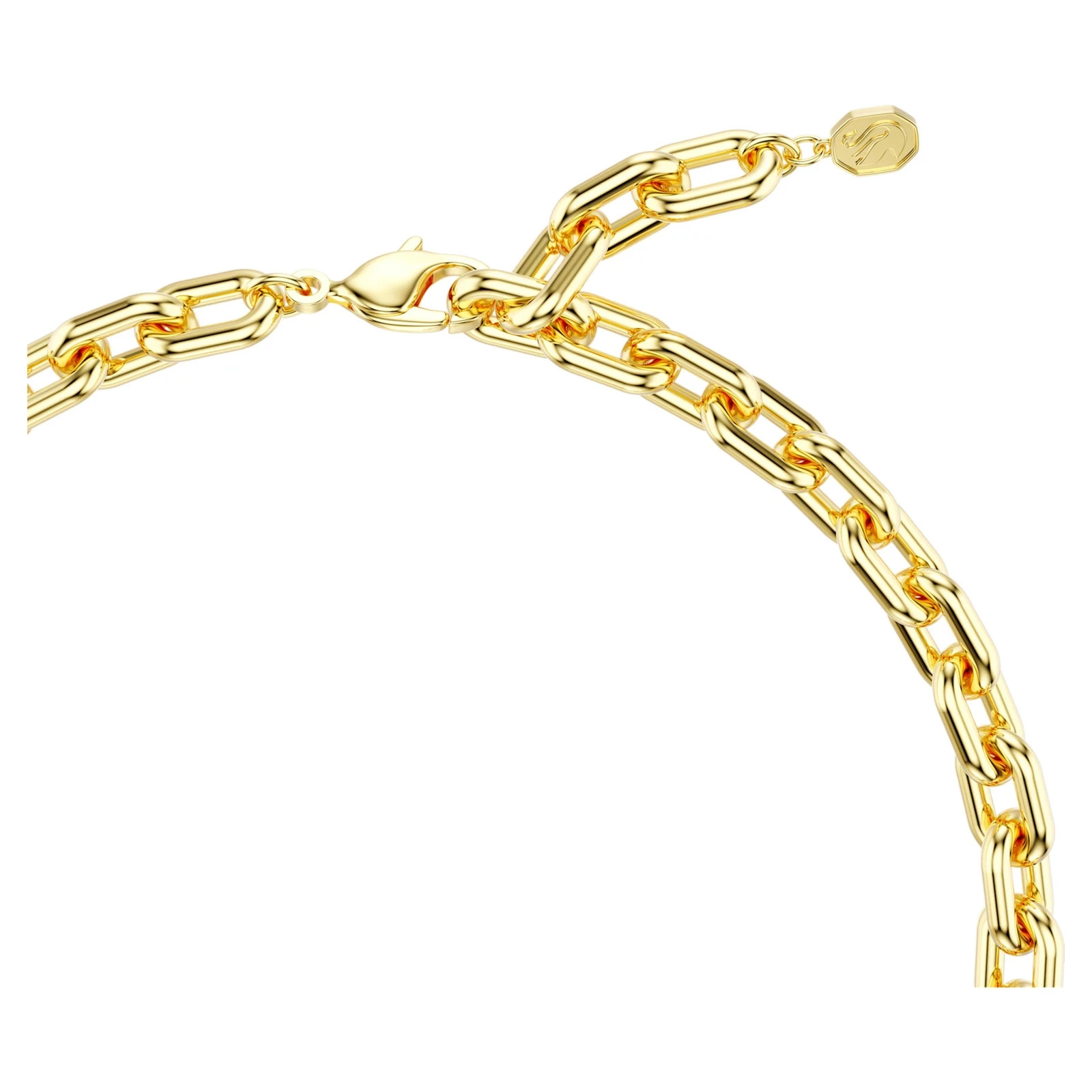 Swarovski Idyllia Necklace, Mixed Cuts, Flower, Multicolored, Gold-Tone Plated