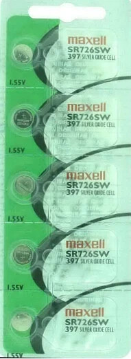 Maxell 397/396 Cell Watch Batteries SR726SW New Sealed pack of 100 batteries