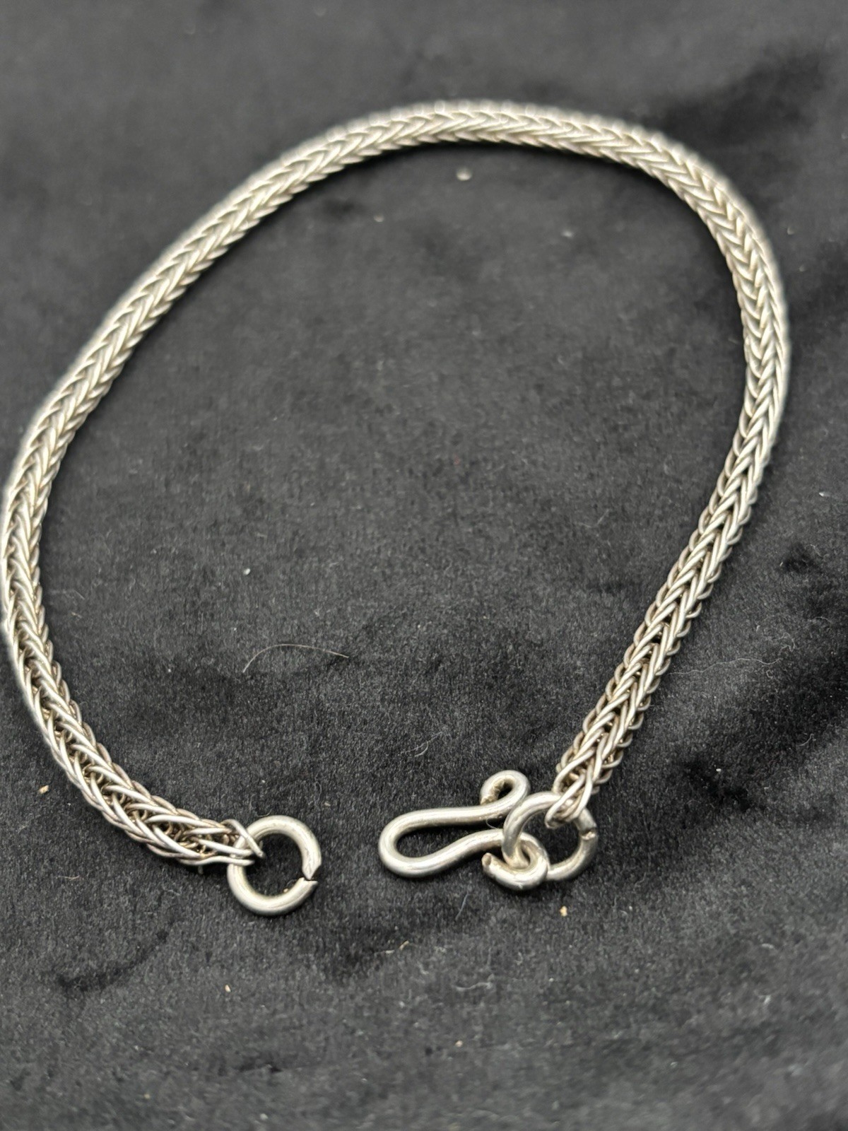Danish Sterling Silver Foxtail Bracelet 24cm 9g