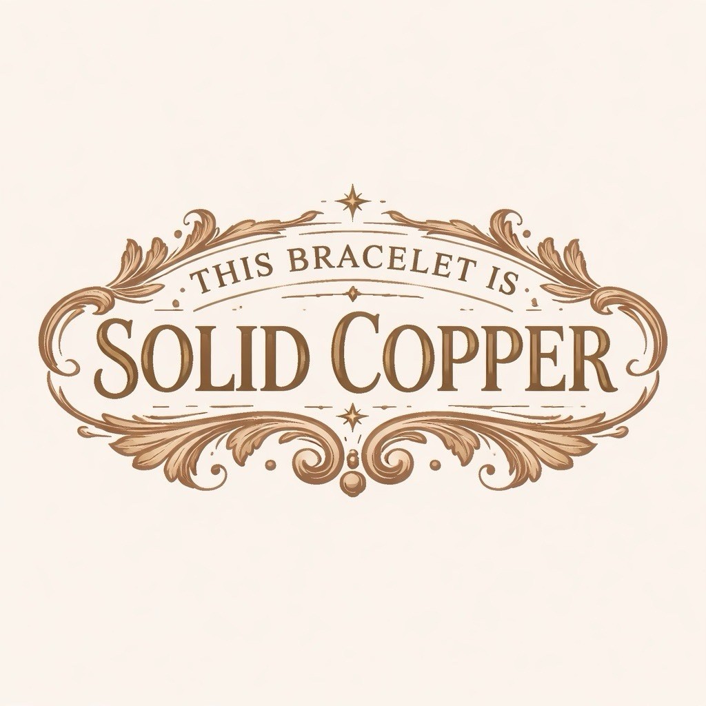 Solid Copper 5/8 of an inch wide – Men’s 9 1/2 Inch Link Bracelet CB639G.