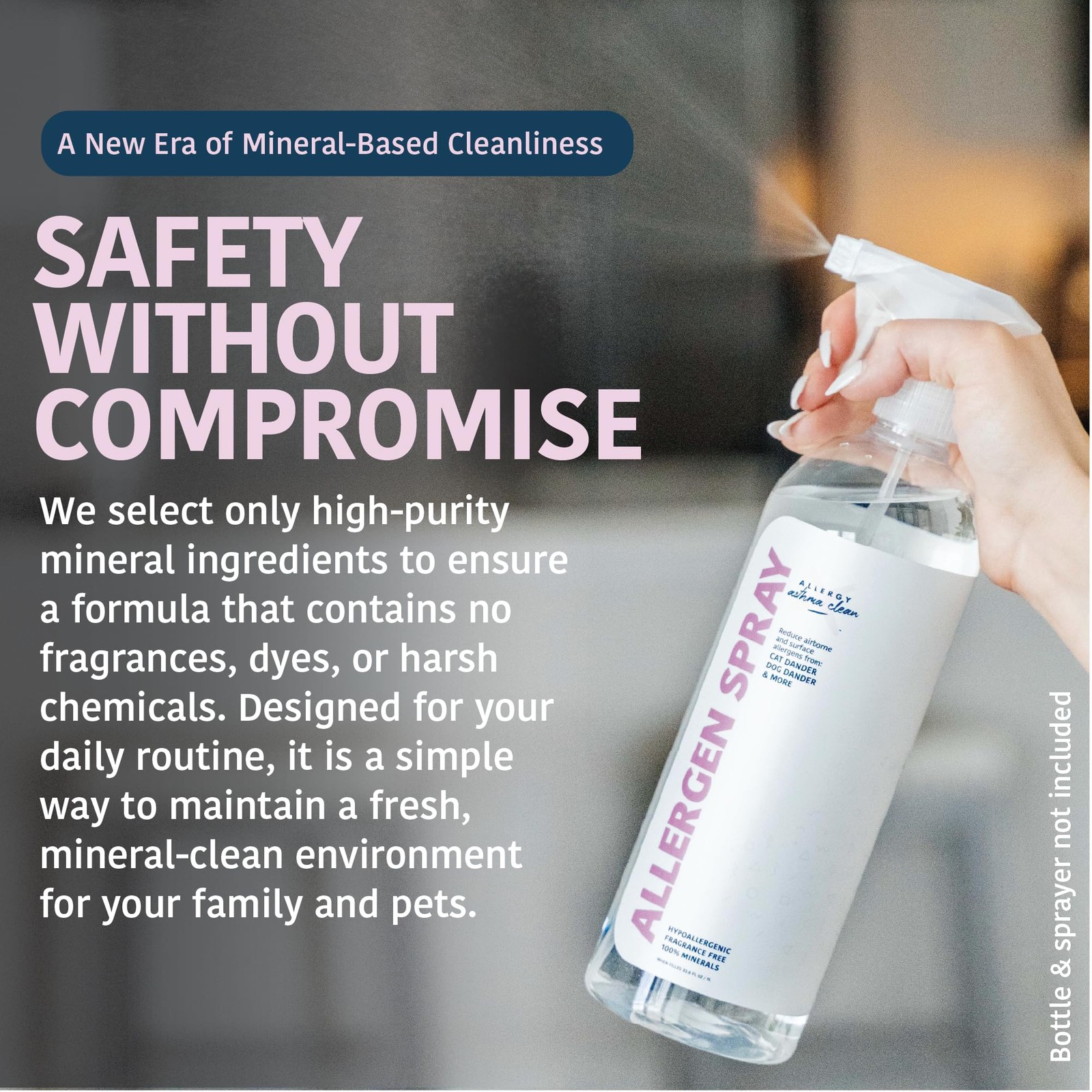 Allergy Asthma Clean – Allergen Spray Concentrate 2 Pack | Use 2 Pack, Clear