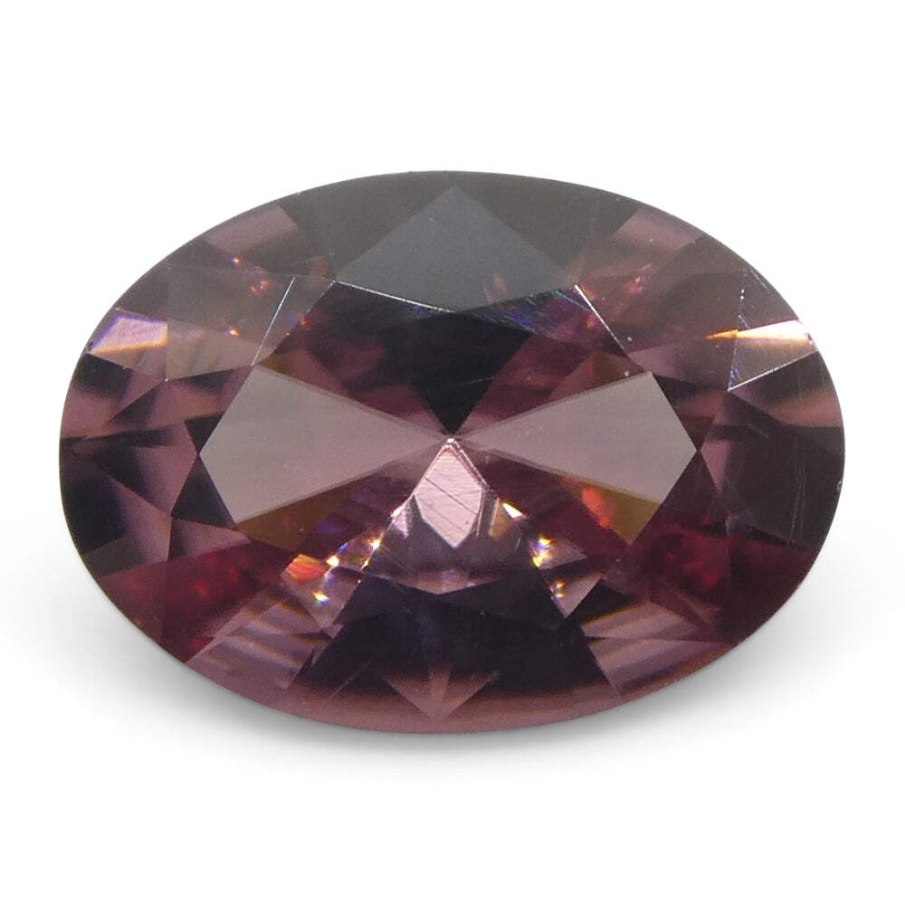 0.95ct Natural Earth Mined Oval Master Brilliant Cut Pink Zircon from Sri Lanka