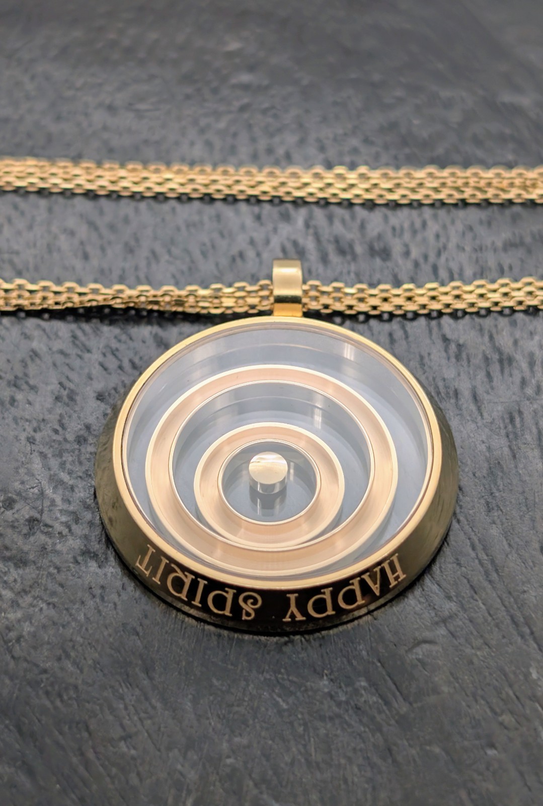 Chopard Happy Spirit Brilliant Pendant Necklace 60cm Yellow Gold 750/18K -33.30g #2019