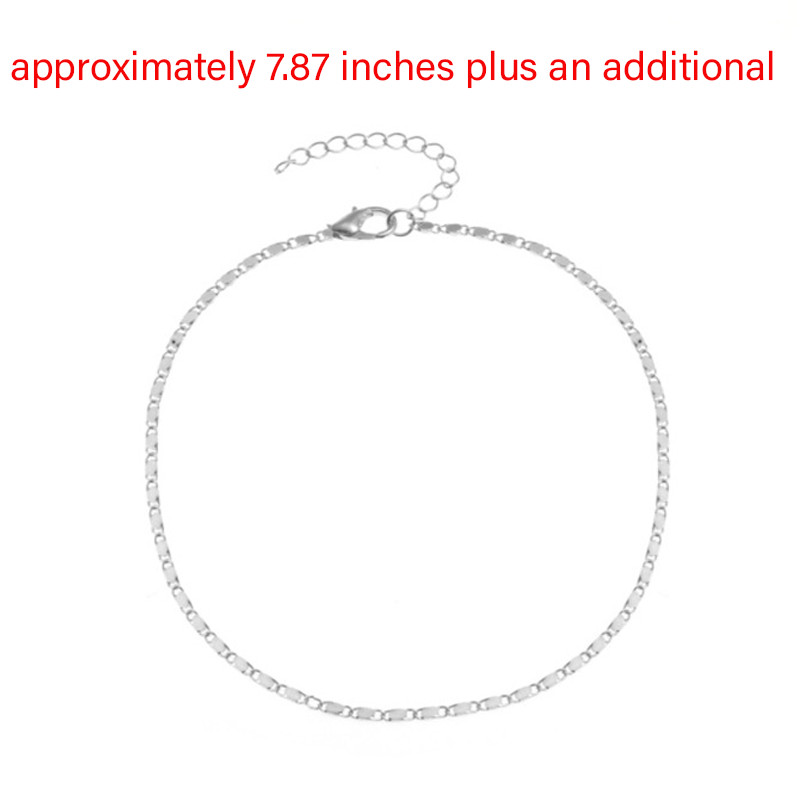 Stainless Steel Waterproof Adjustable Chain Anklet Ankle Bracelet Beach Jewelry