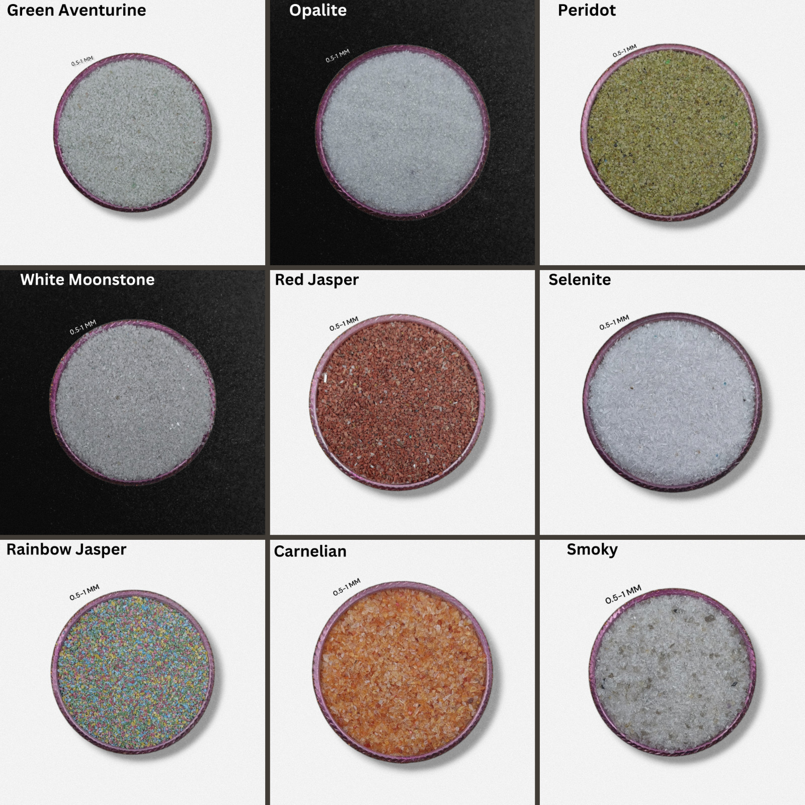 70+ Crushed Gemstone Coarse 0.5-1 MM Stone Coarse Crushed Stone Healing Powder