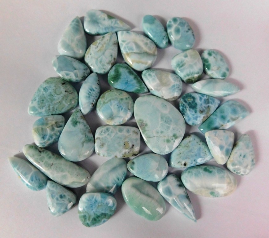 Top Quality Larimar Loose gemstones For Jewelry Making Wholesale Lot 71249