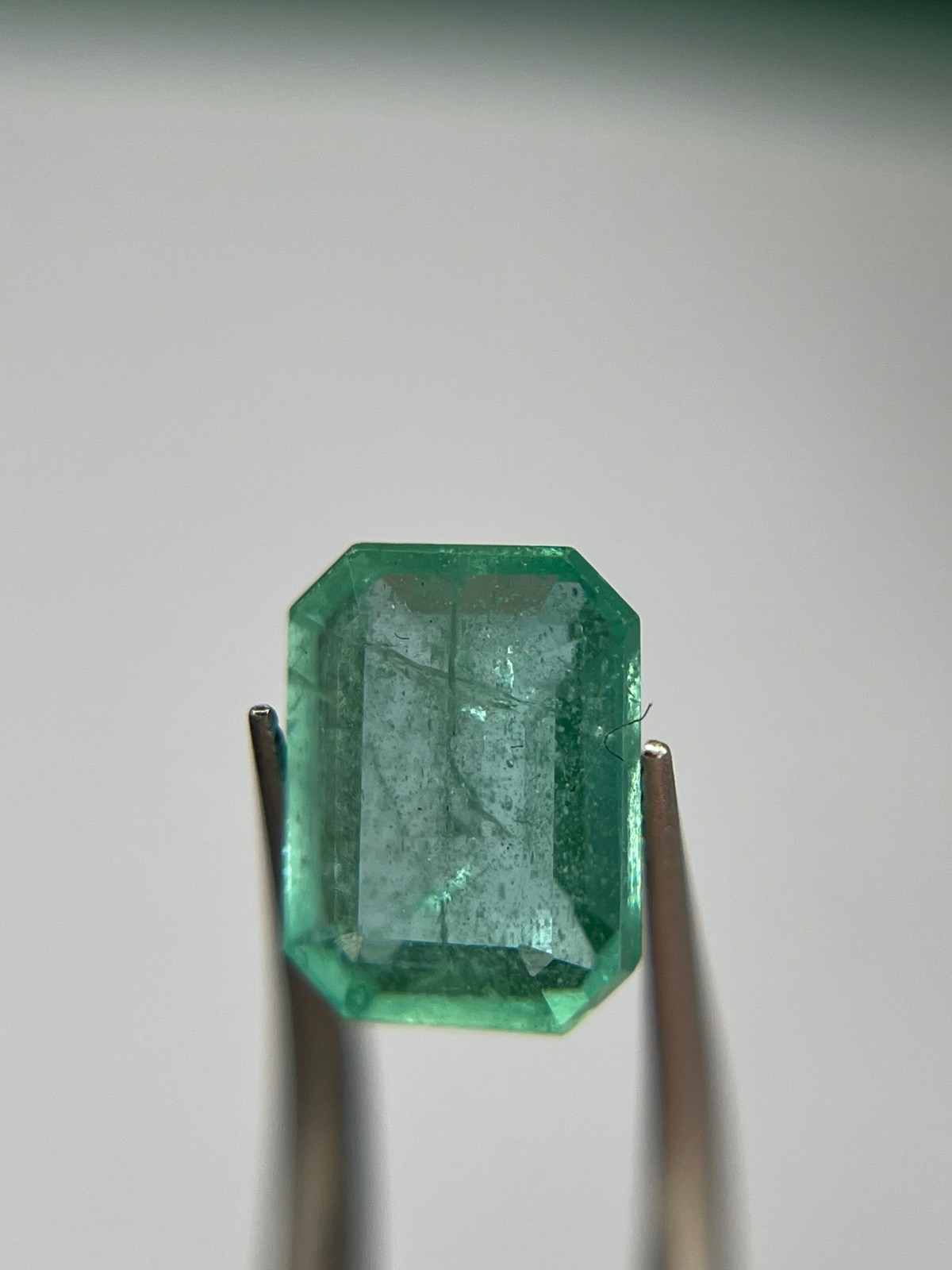 Natural Emerald 1.37 ct Emerald Cut Green Emerald Loose Gemstone 8.10×6.19 EM18