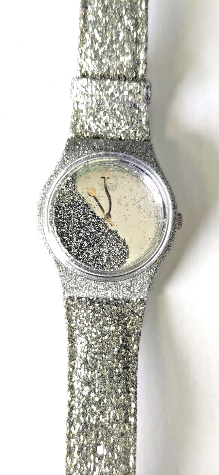 SWATCH GENT SPECIAL MILLE STELLE-GZ162-1999-NOT WORKING WHITEOUT BOX-NEW GLITTER