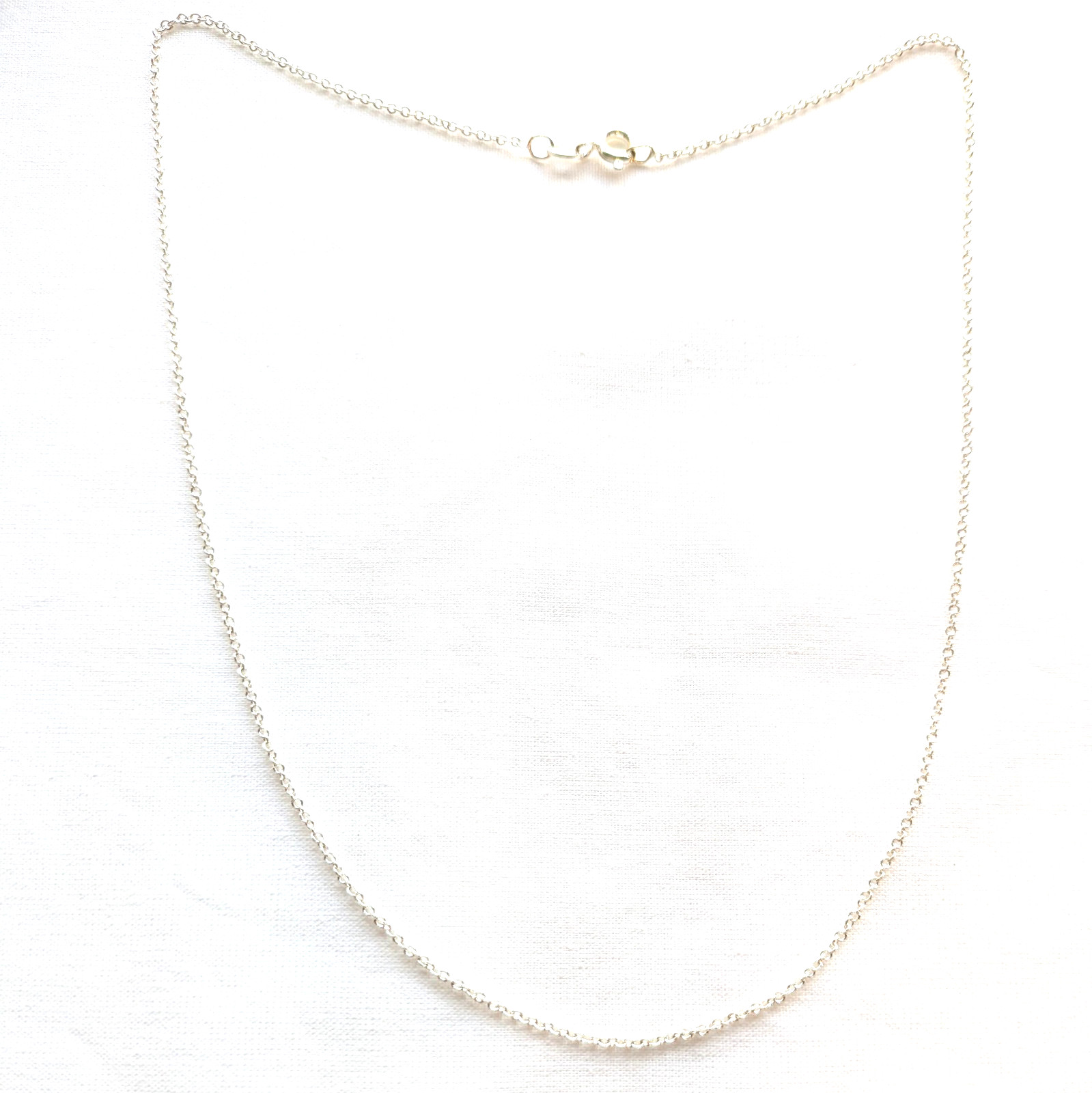 925 Sterling Silver 24 inch Medium Trace Chain Italy Long Necklace Men Women