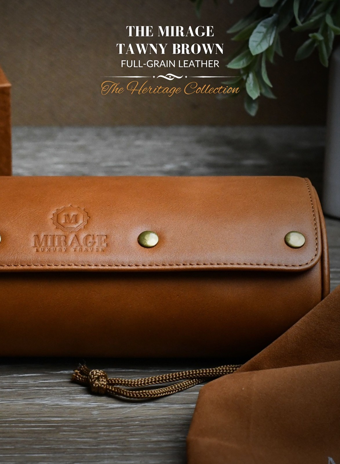 Leather Watch Travel Case for Men – Watch Rolls Full Grain Genuine Leather