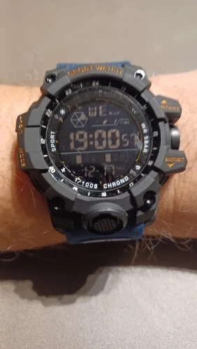 🔥 Men’s Outdoor Sport Watch ⌚ Waterproof LED Analog-Digital | Big Dial Gift 🎁.