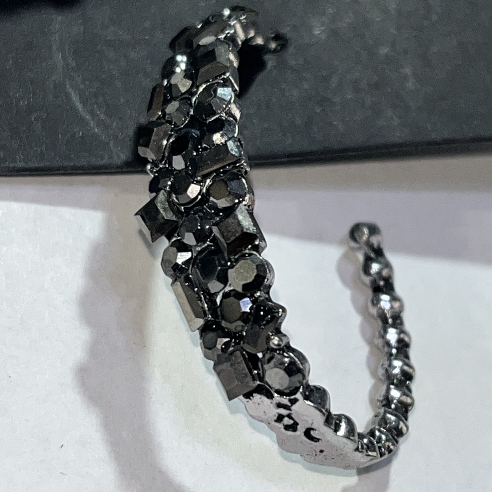 Marcasite earrings in silvertone