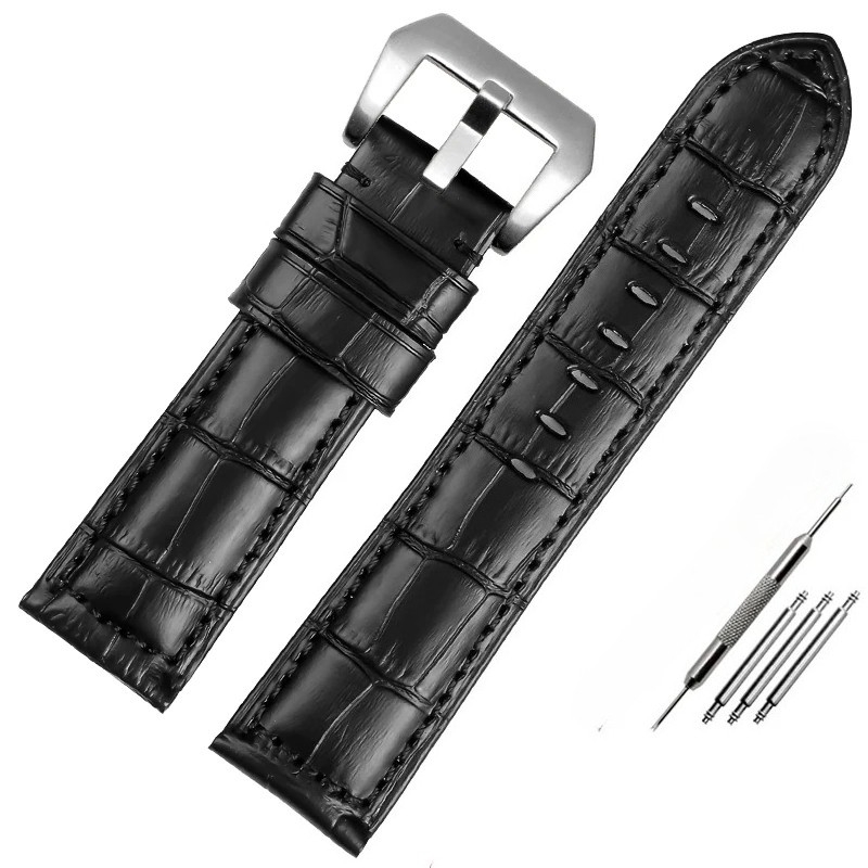 Premium Waterproof Blue Cowhide Leather Watch Band For Panerai PAM688/441/1313