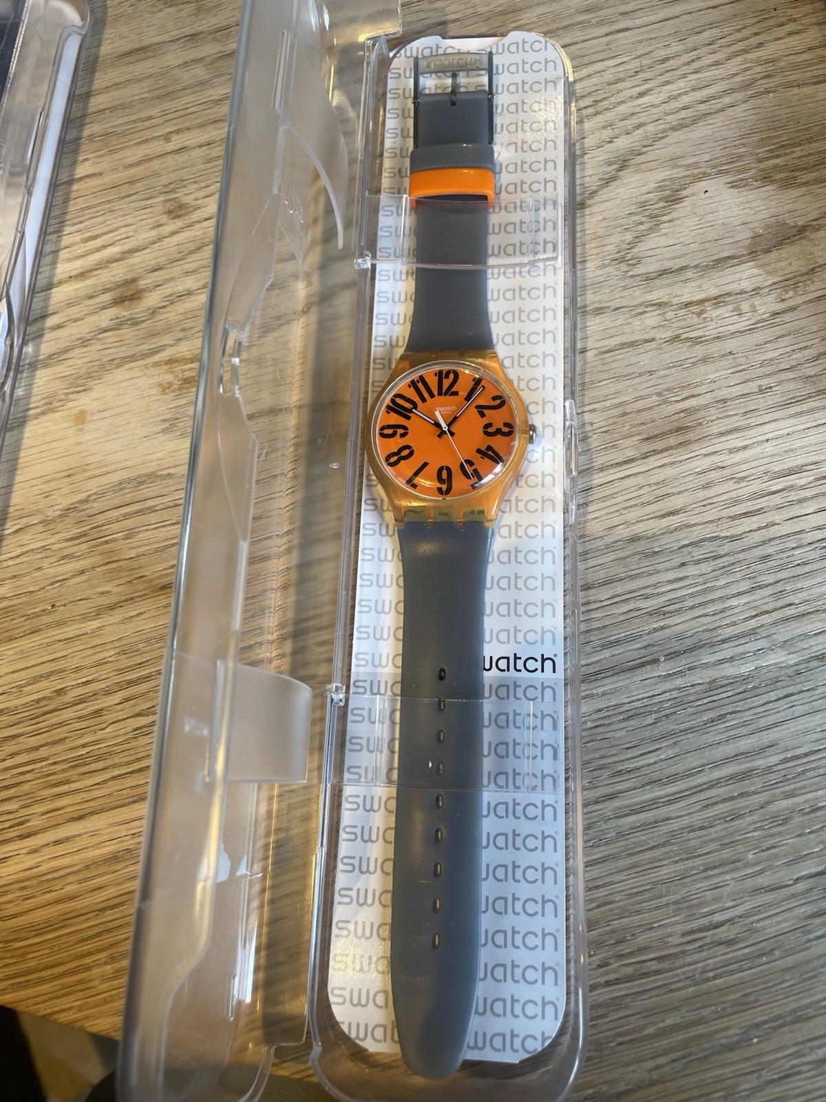 Job Lot 4x Swatch New Gent Watches 41mm Case Clear Cases Orangeboost Swiss Made