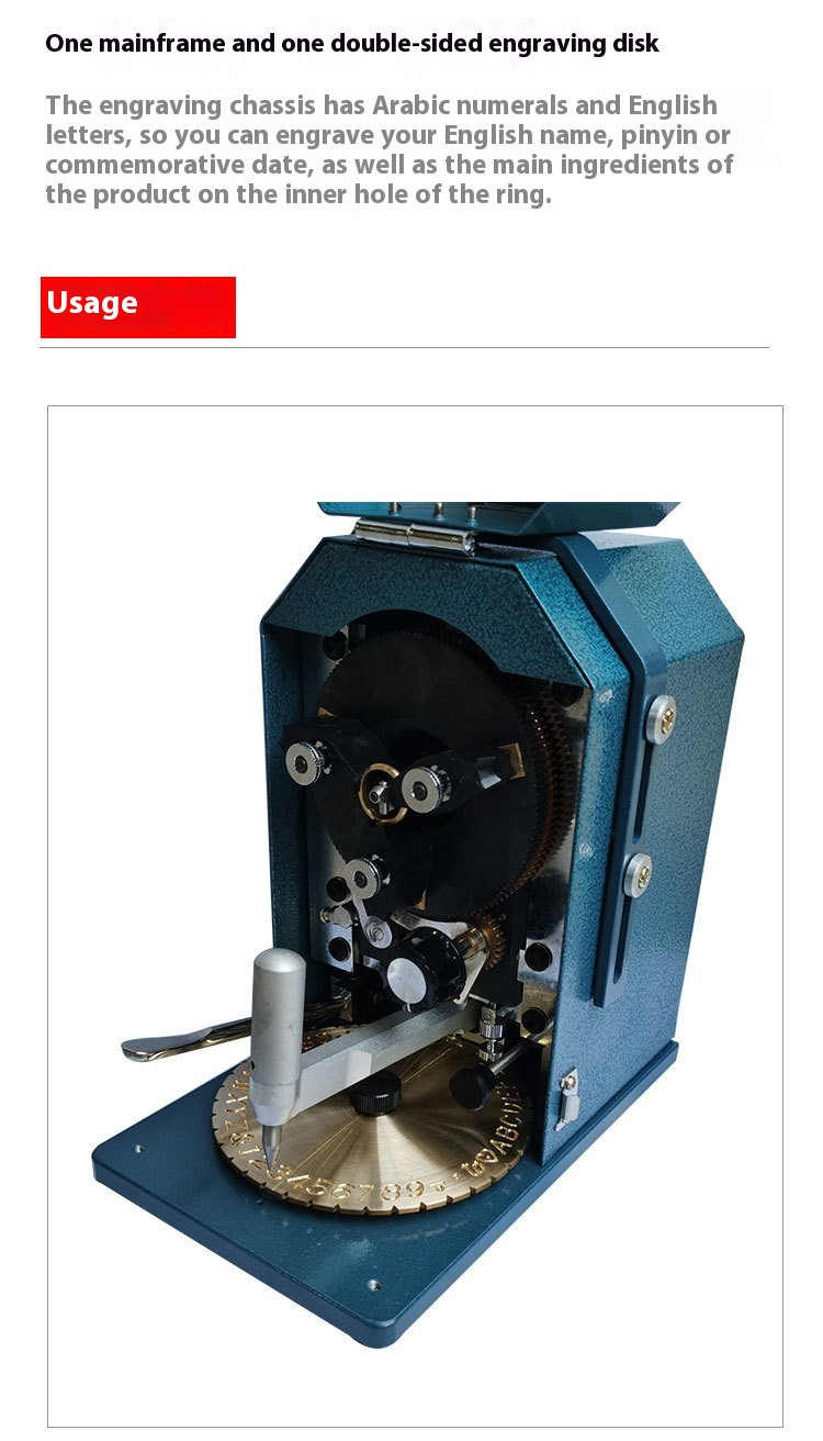 Portable Ring Bore Engraving Machine Ring Engraving Machine Round Ring Bore