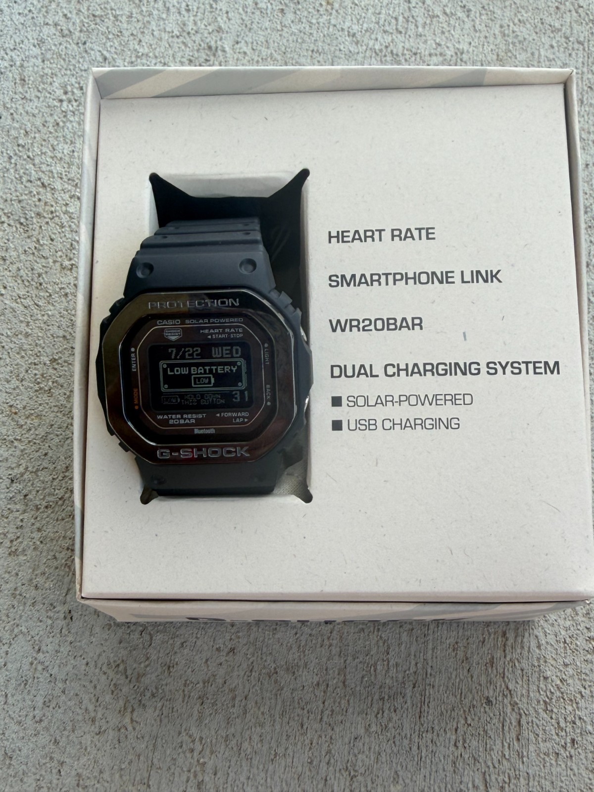 G Shock dwh5600mb1cr Black Watch New in Box
