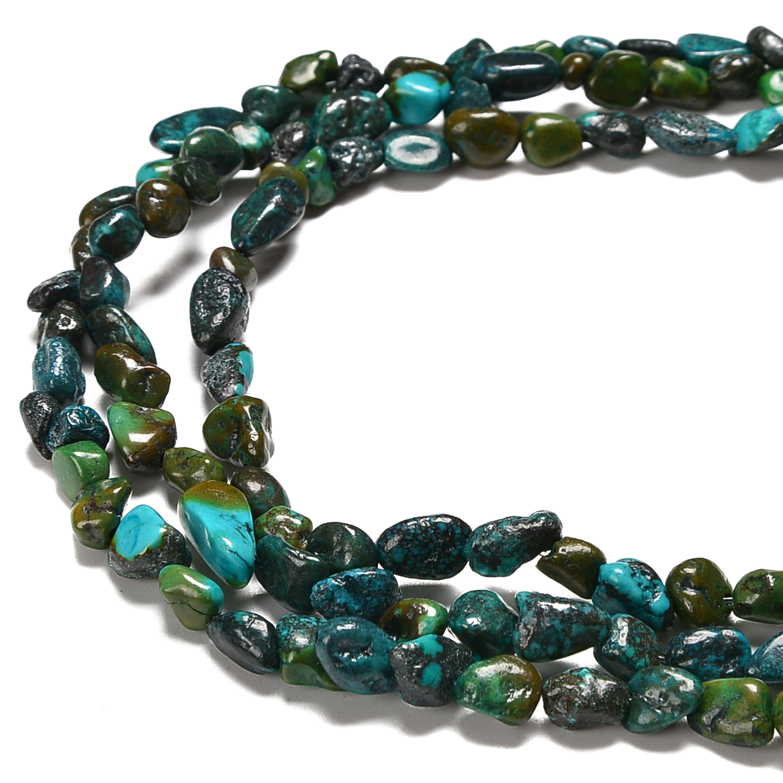 Natural Genuine Turquoise Nugget Beads Size 8-12mm 10-15mm 15.5” Strand