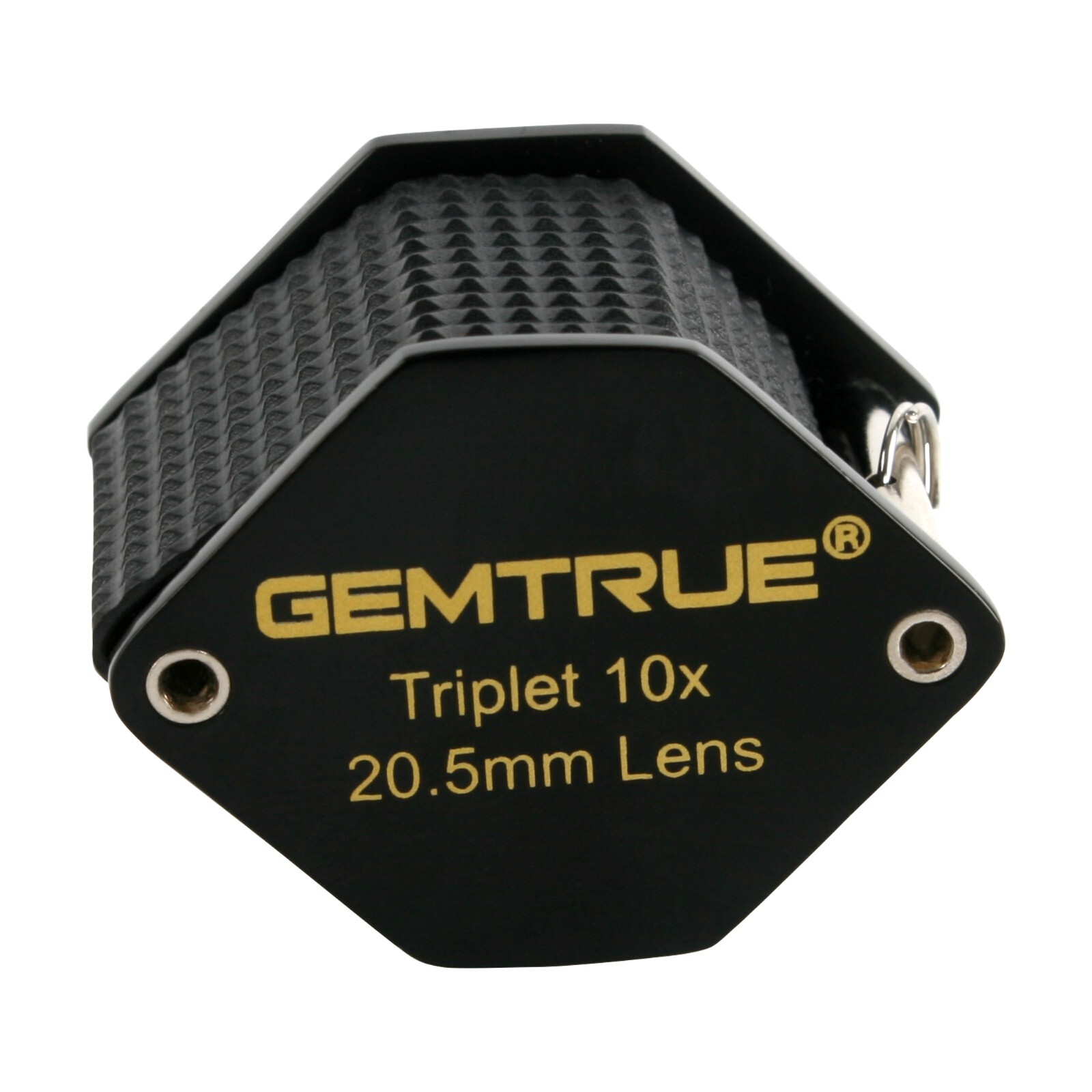 GemTrue Jewelry Loupe Diamond Loupe 20.5mm 10x Triplet Loupe with Rubber-grip