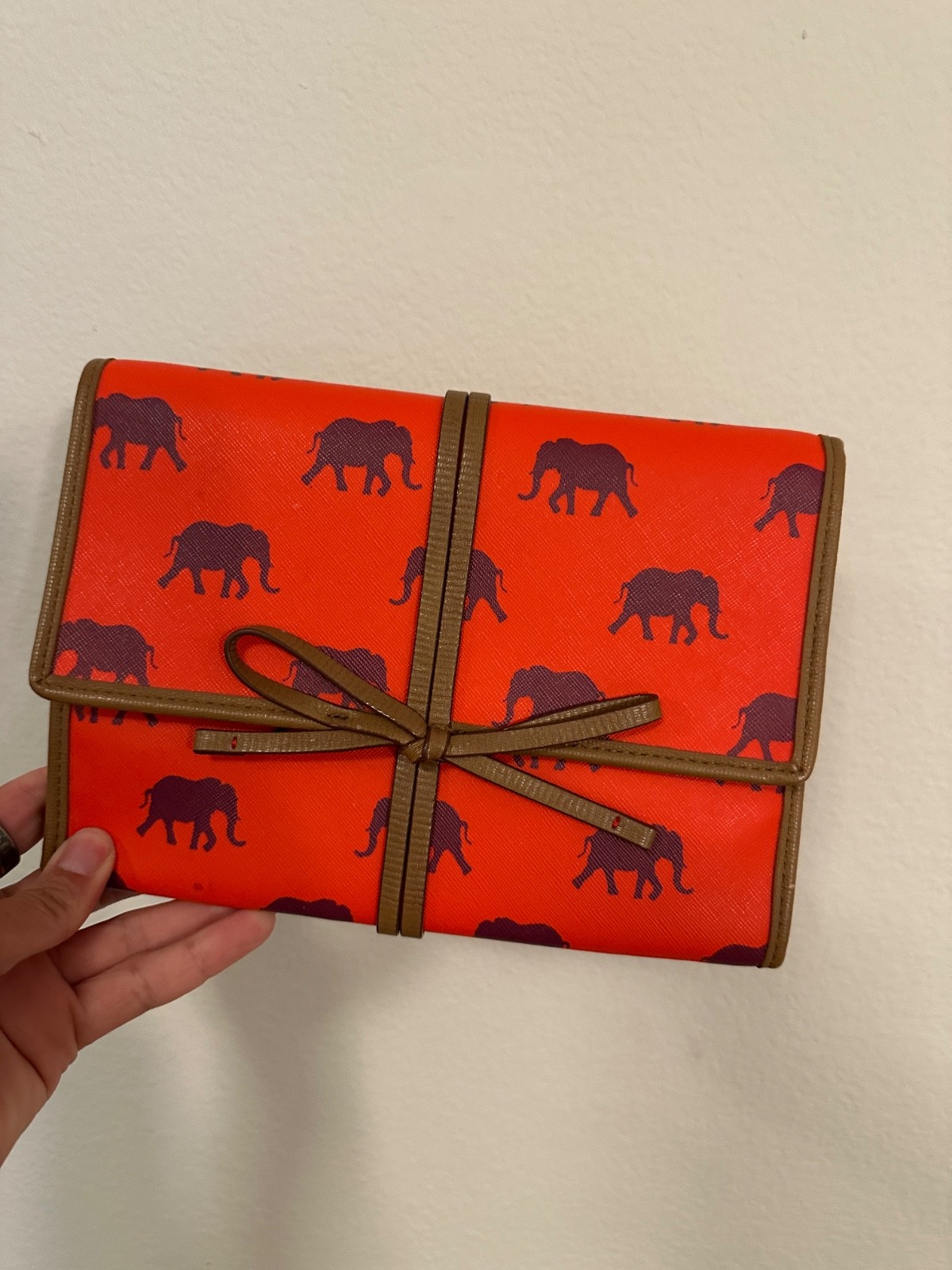 Stella & Dot Bring Your Bling Elephant Travel Jewelry Roll Organizer