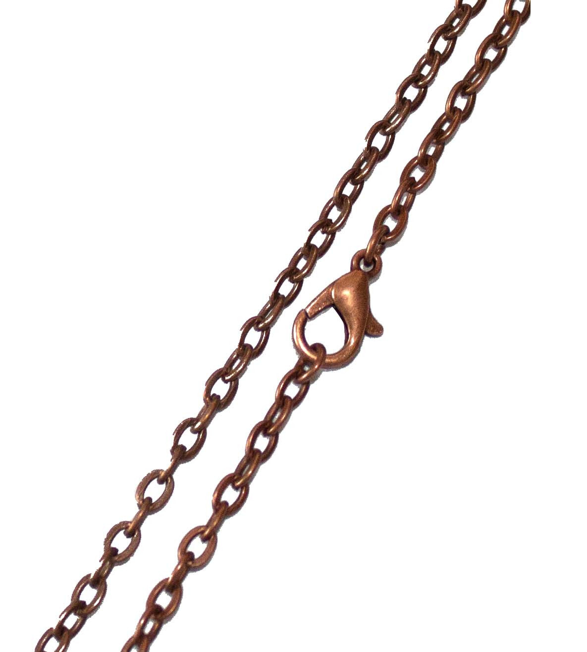 Lucky Koi Fish Asian Japanese – Handmade Pendant Necklace ANTIQUE COPPER