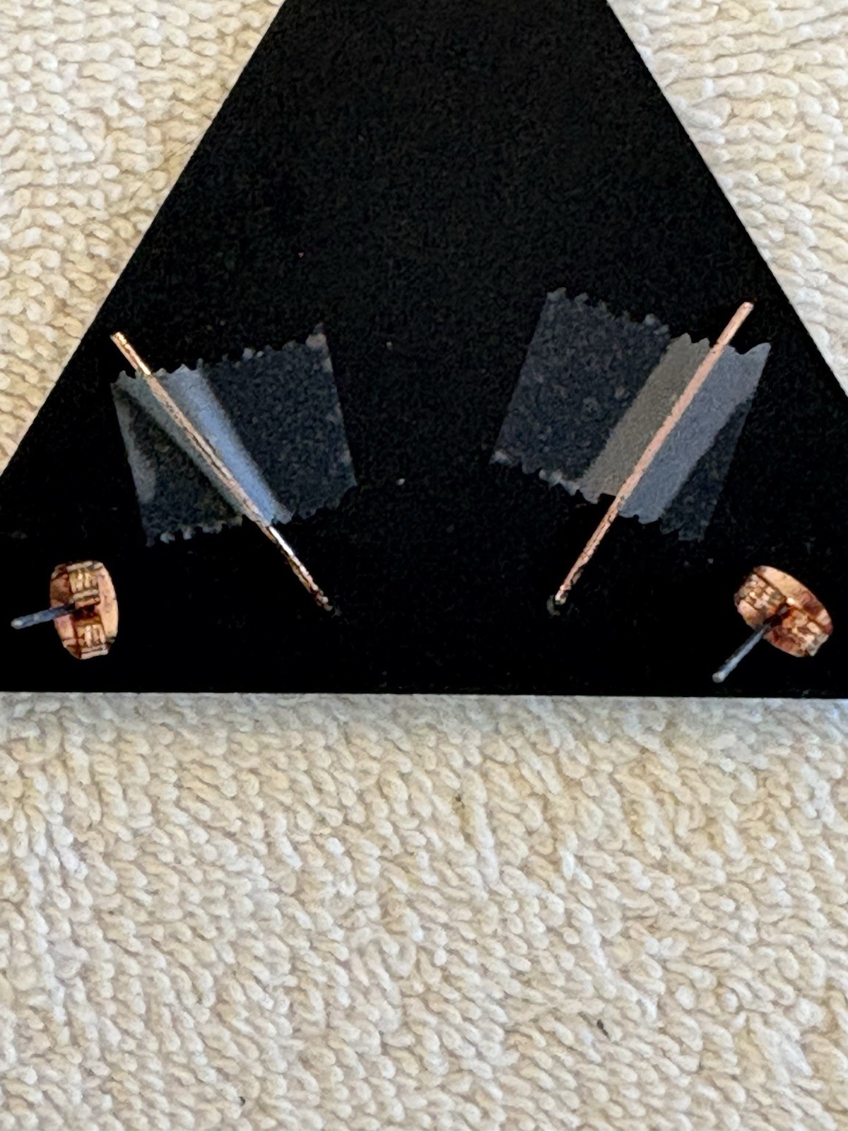 Luv AJ Diamond Kite Crawler & Stud Earrings Rose Gold Crystal Set