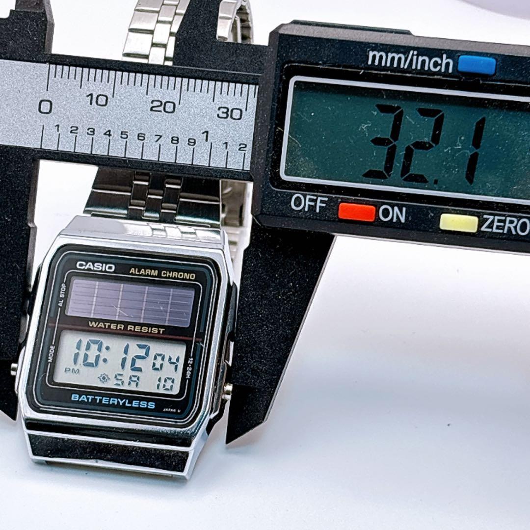 Casio AL-180 Vintage Solar Alarm Chrono Watch Men’s Working 3.2cm case