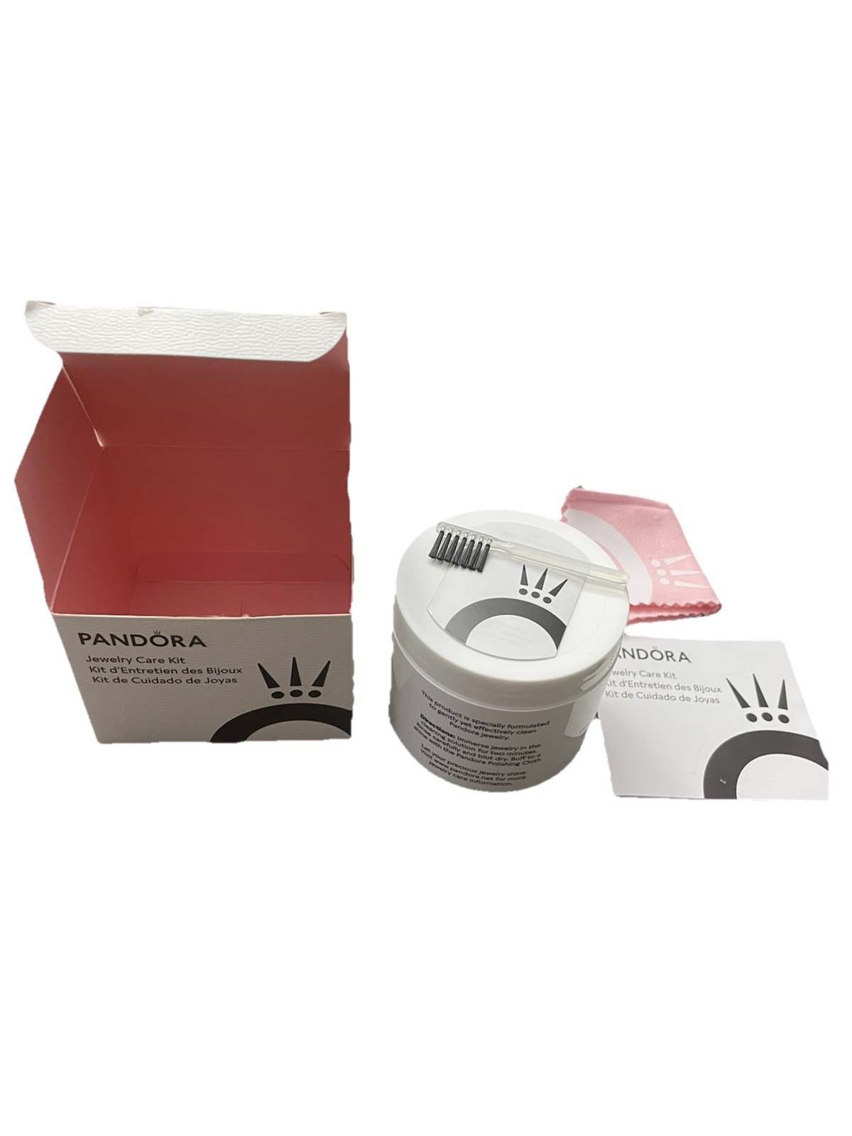 New PANDORA Cleaning And Polishing Cloth Set Jewelry Care Kit