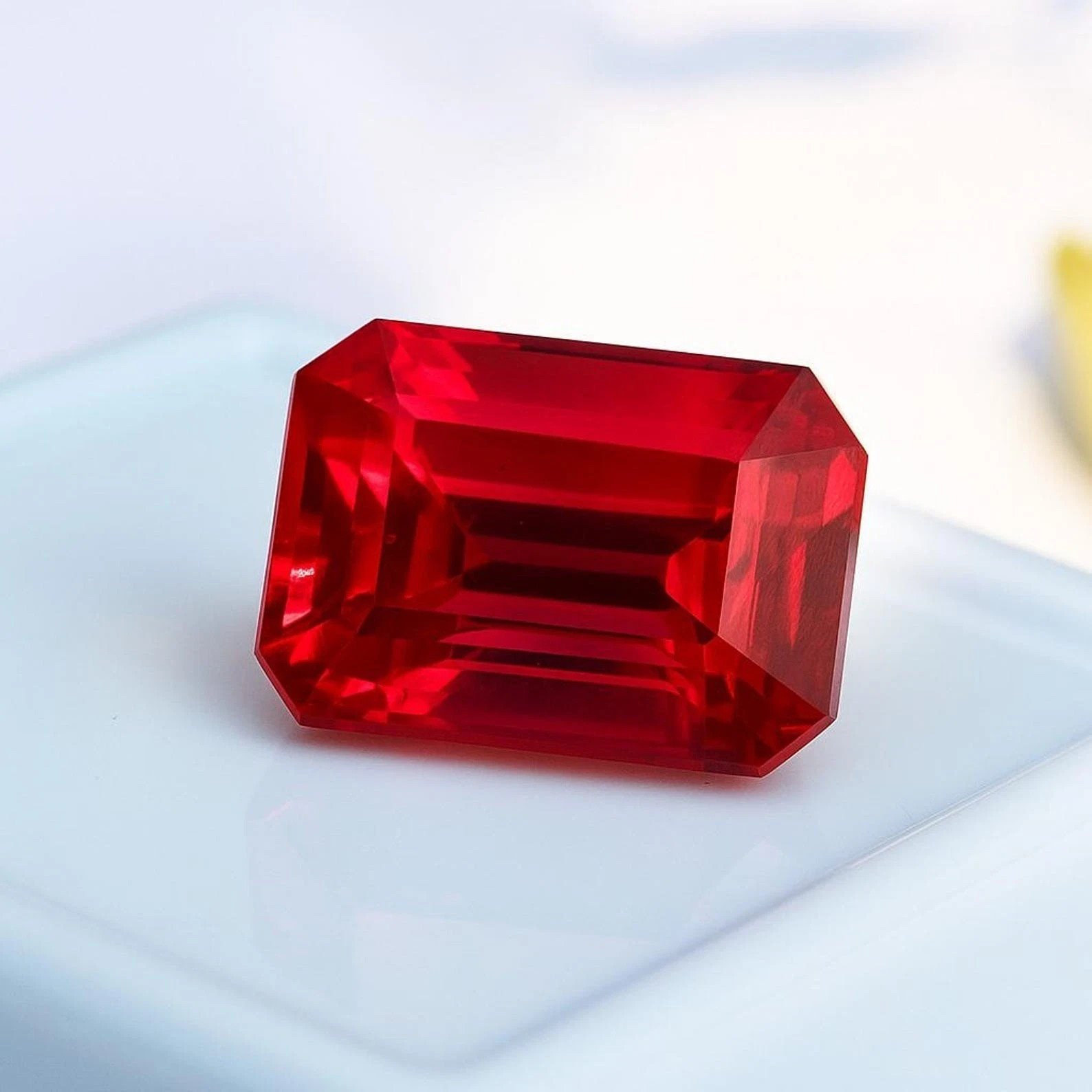 Natural Certified Burmese Red Ruby Emerald Cut 10.25 Ct Loose Certified Gemstone