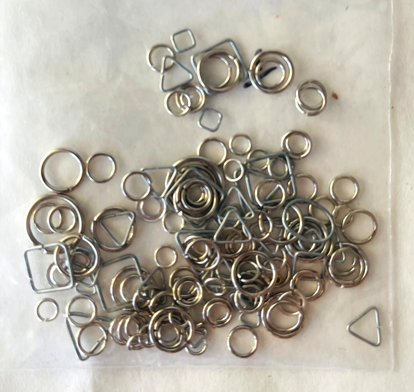 Lot of Jewelry Findings Rings Springs Earrings Most New in Package Ready to Use