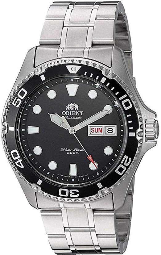 Orient Men’s Japanese Automatic Black Dial 200M Round Analog Watch FAA02004B9