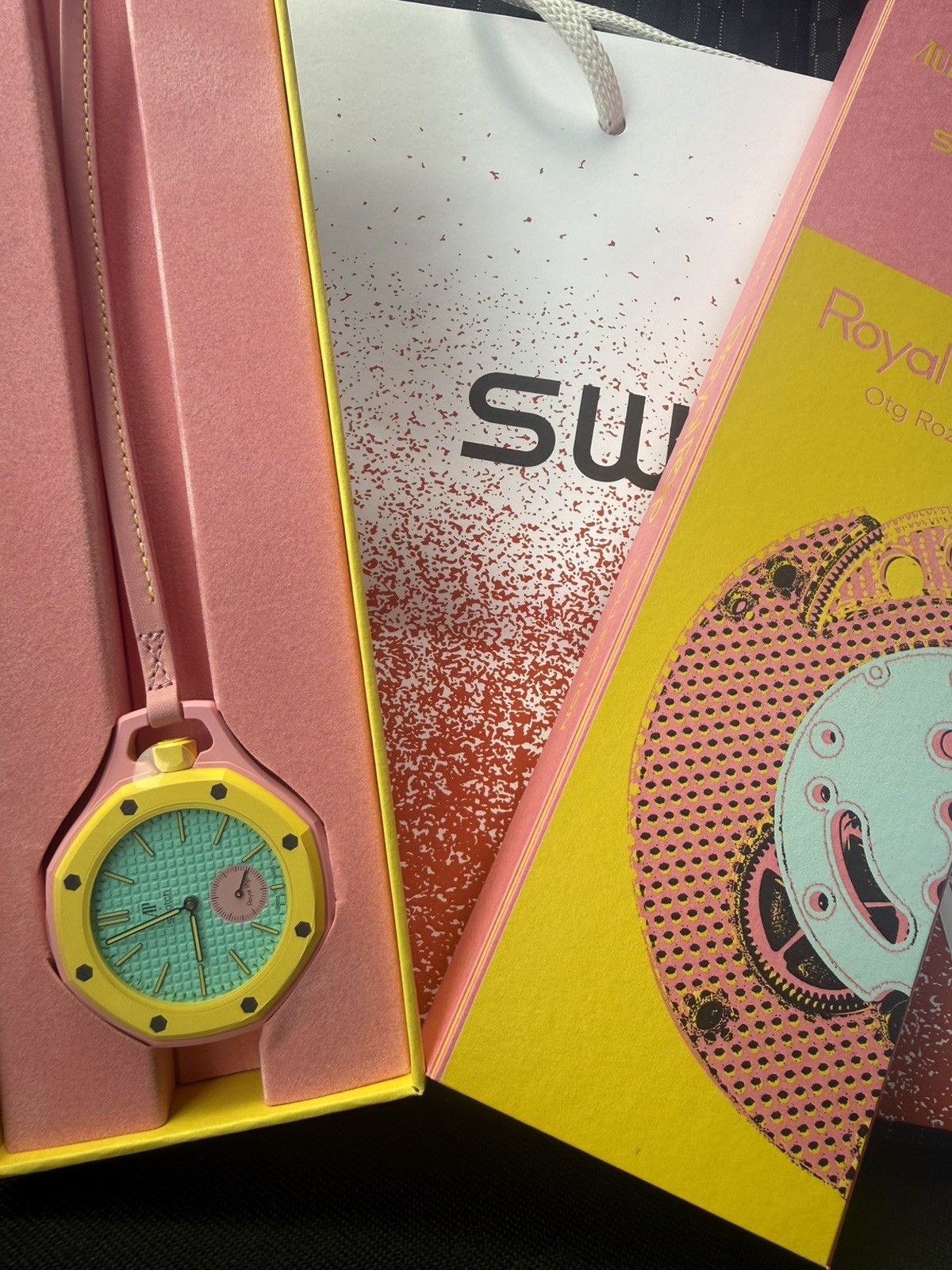 AP × Swatch | Royal Pop OTG Roz | In Hand | With Receipt & 2 Year Warranty + UV