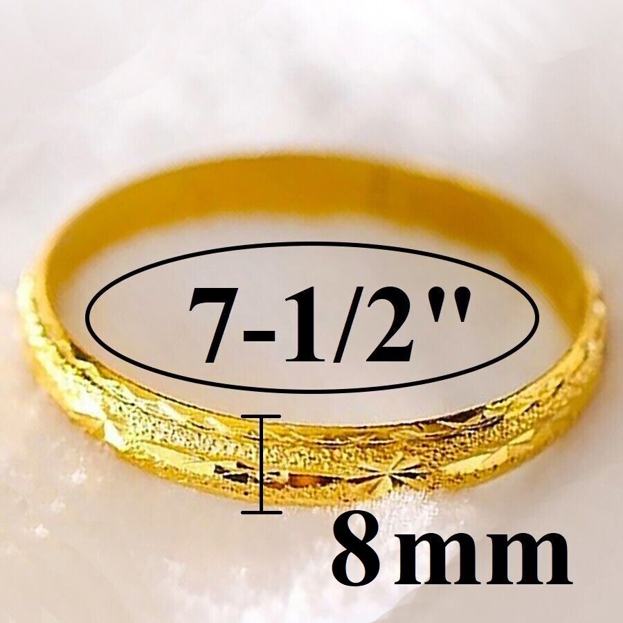 24k Gold Filled Over Silver 7.5″ Wide Italian Womens Opening Bracelet Bangle