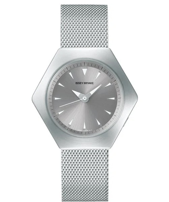 ISSEY MIYAKE ROKU NYAM001 Silver Quartz Stainless Steel Men’s Watch New in Box