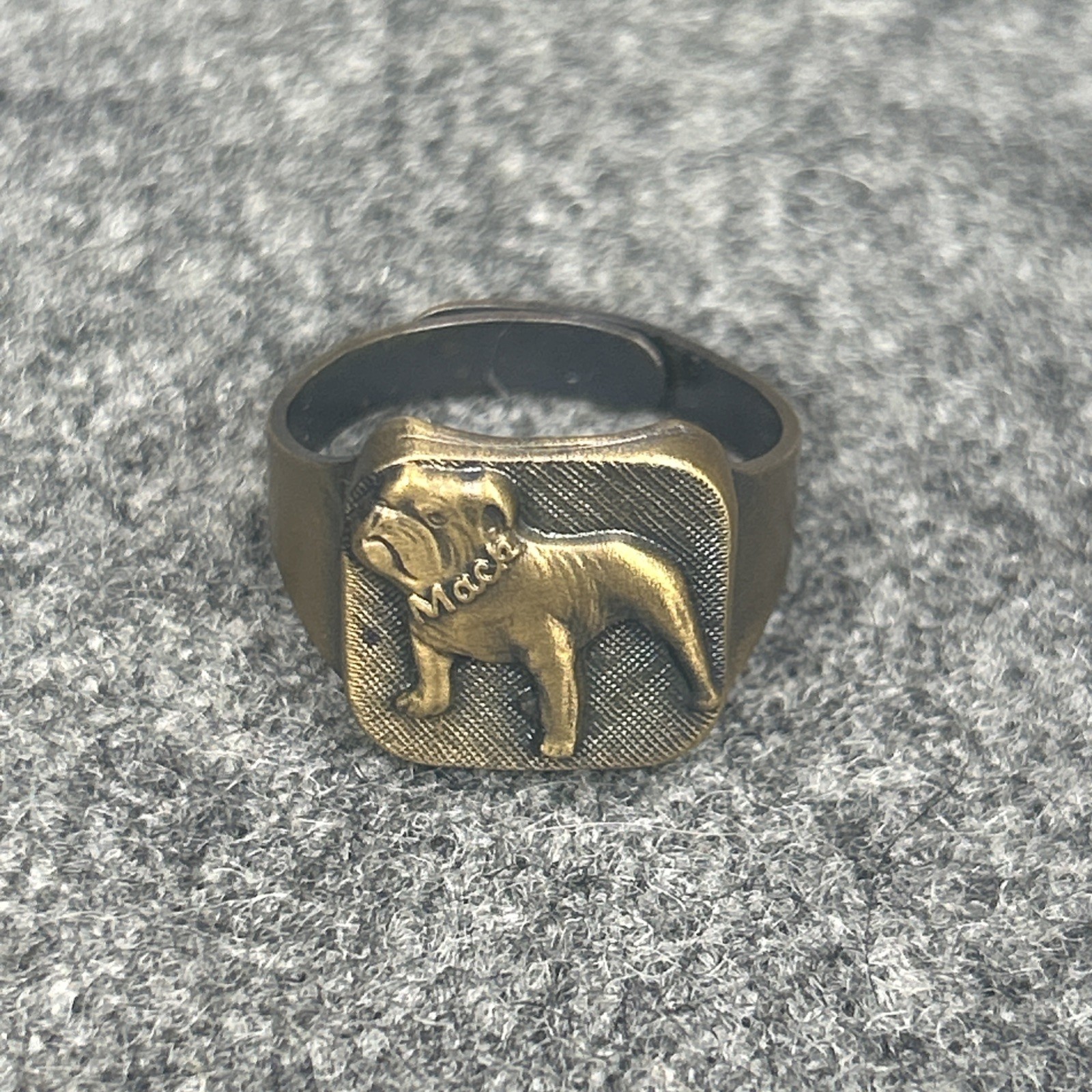 Vintage Mack Truck Ring Very Rare Item Preowned Free Type Fit/Adj Looks 2B Brass