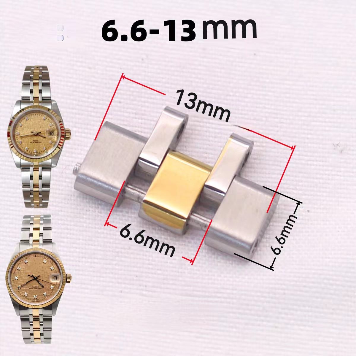 1pcs Stainless Steel Bracelet link Fits TUDOR Prince Princess Steel Bracelet