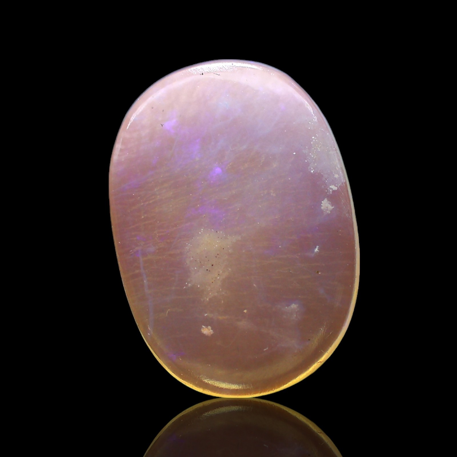 2.00 Cts Natural Fire Opal Oval Cabochon Handcrafted Jewelry Supply 16x11x2 mm