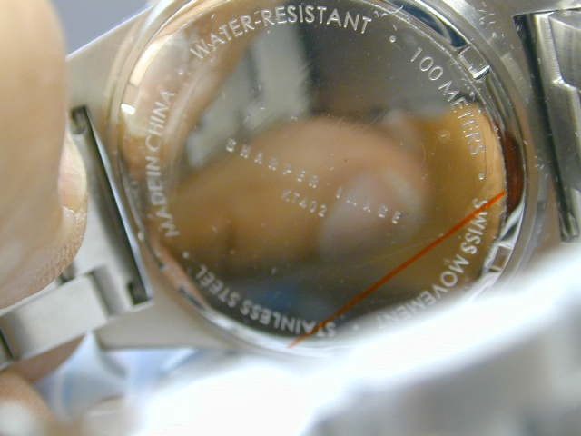 SHARPER IMAGE SCUBA STEEL MANS WRIST WATCH BRAND NEW IN BOX WITH PAPERS