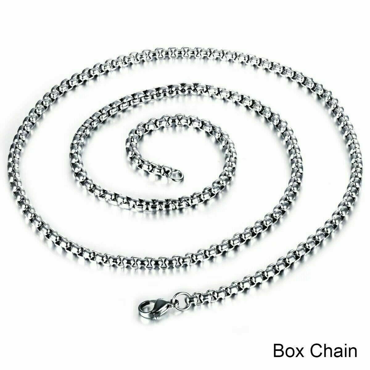 Mens Christ Jesus Nail Rope Cross Pendant Necklace Stainless Steel Chain