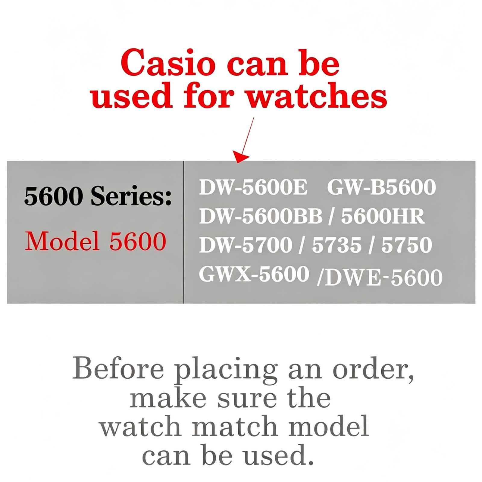 Stainless Steel Watch Case Band Mod Kit Replacement For Casio G-Shock DW5600