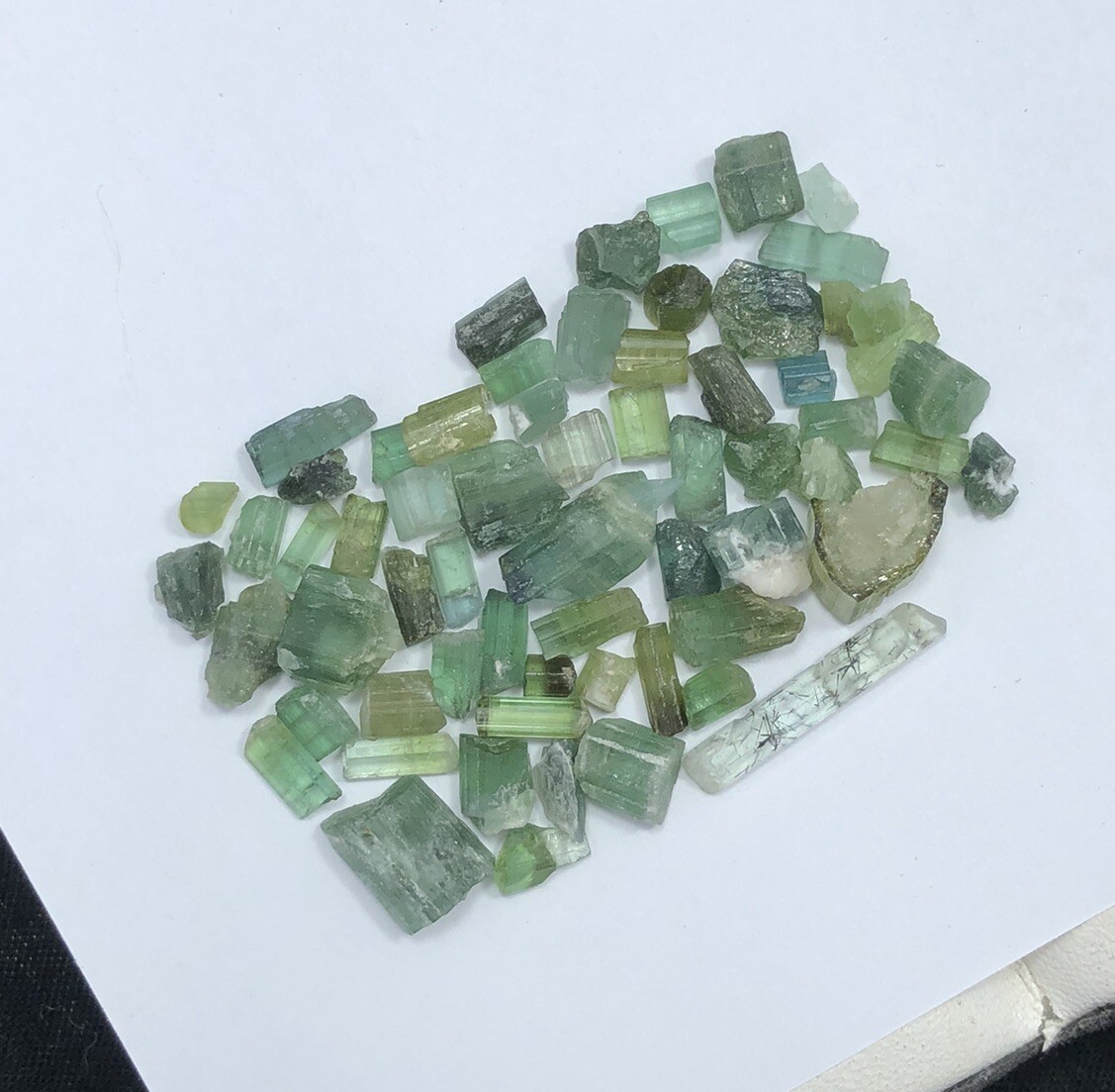 38 Carat Faceted Quality Natural Tourmaline Rough Lot from AFG Loose Gemstone