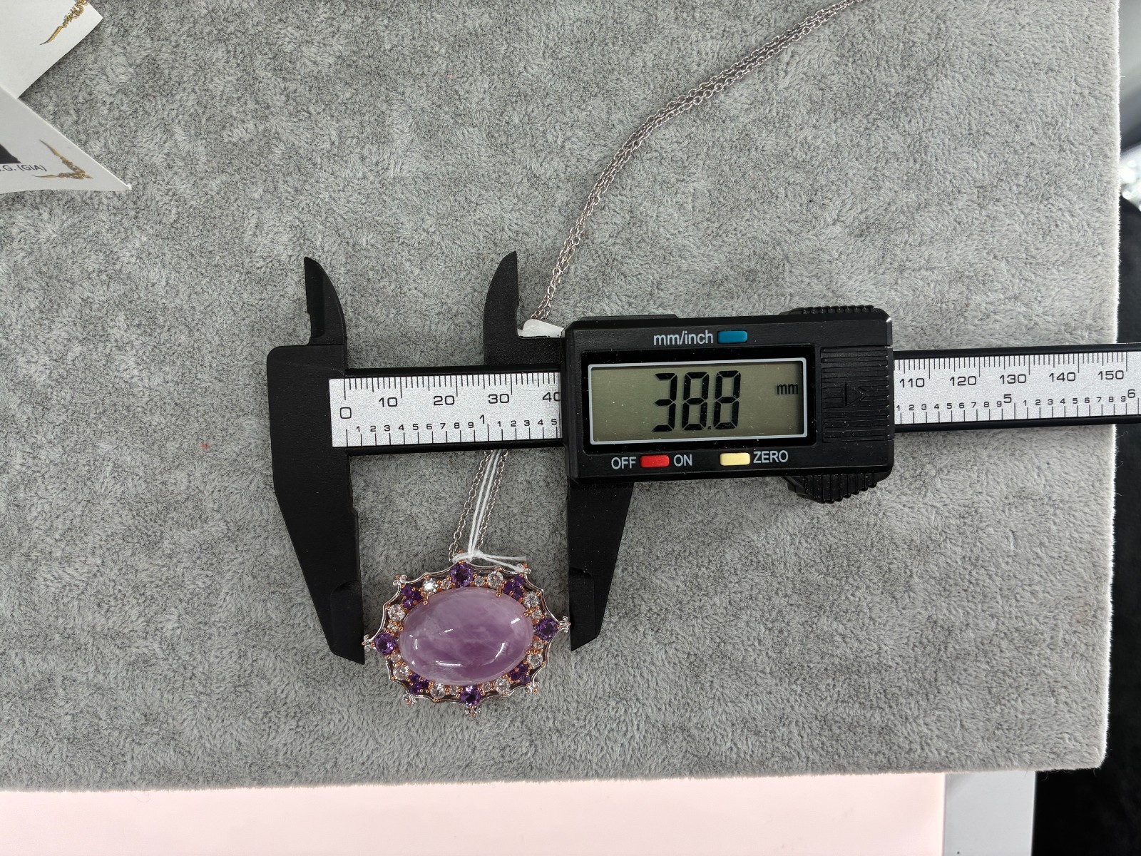 Michael Valitutti Gems en Vogue Kunzite Amethyst Silver Palladium Necklace HN925