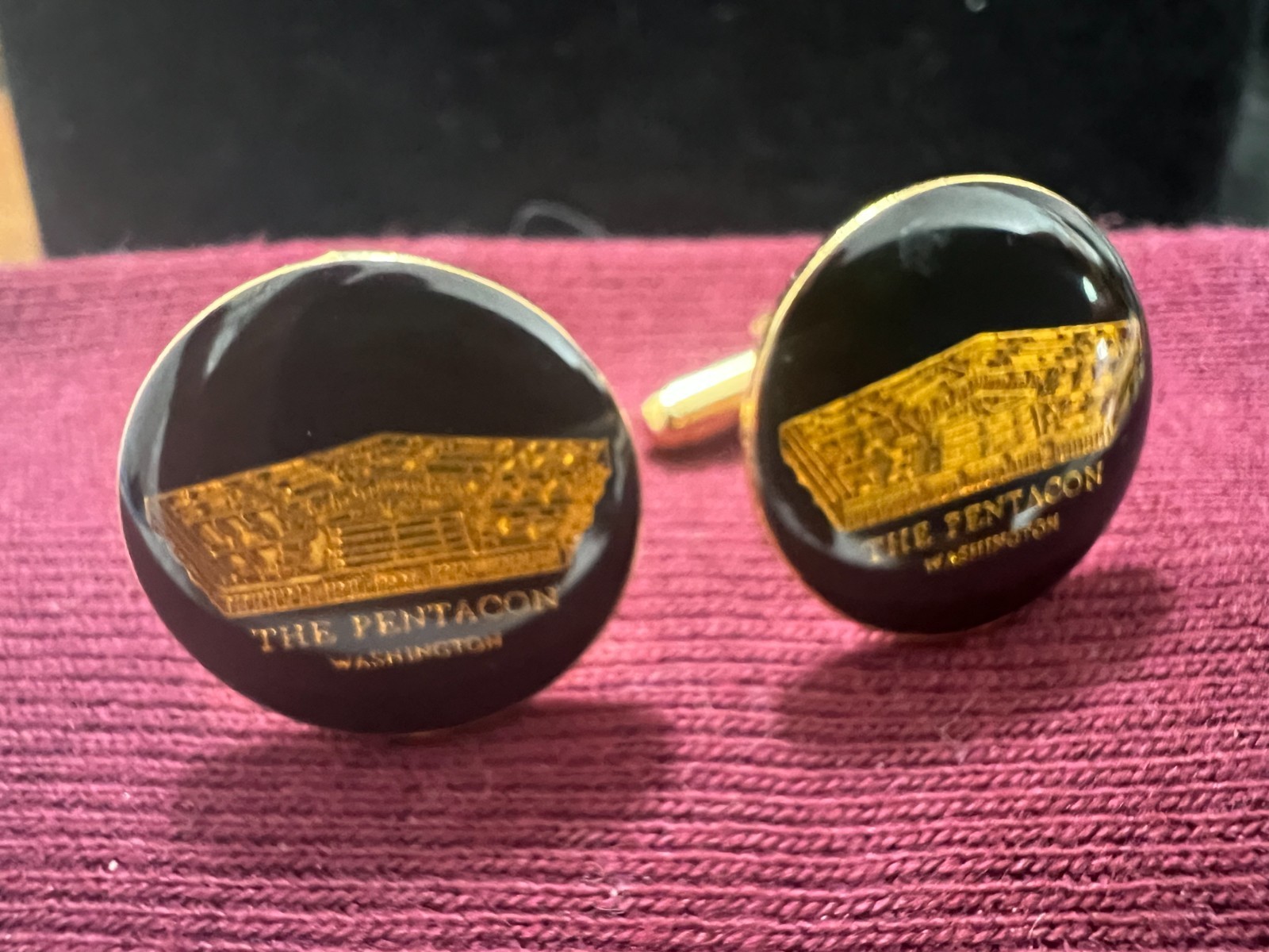 Pentagon cufflinks. Great present for a vet!