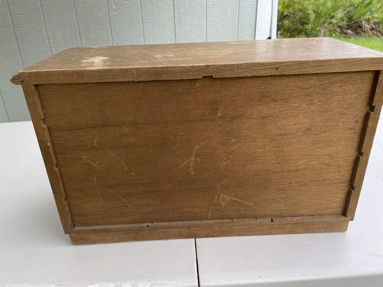 vintage wooden jewelry box
