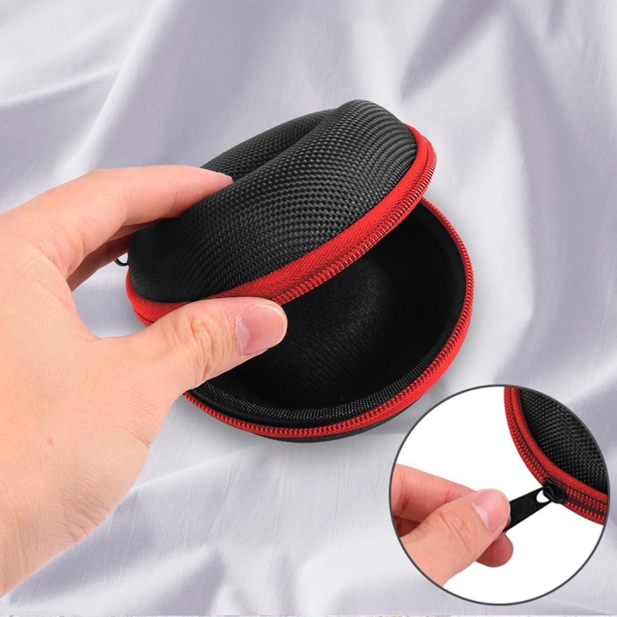 Pack of 2 Zipper Travel Watch Cases Single Watch Storage Boxes for Wristwatches