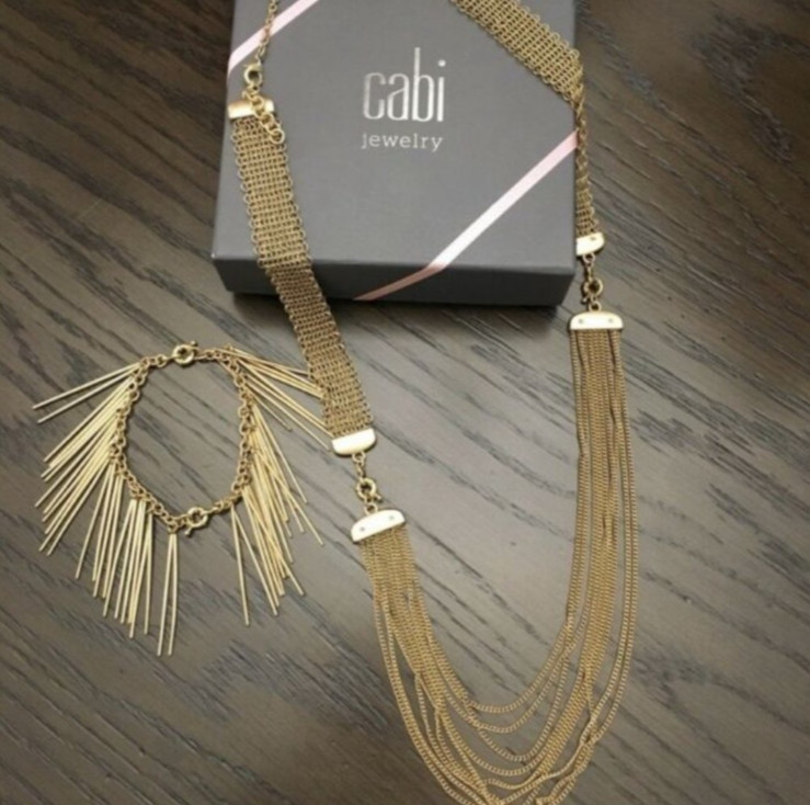Cabi New Riviera Necklace #2110 Gold finish Was $125