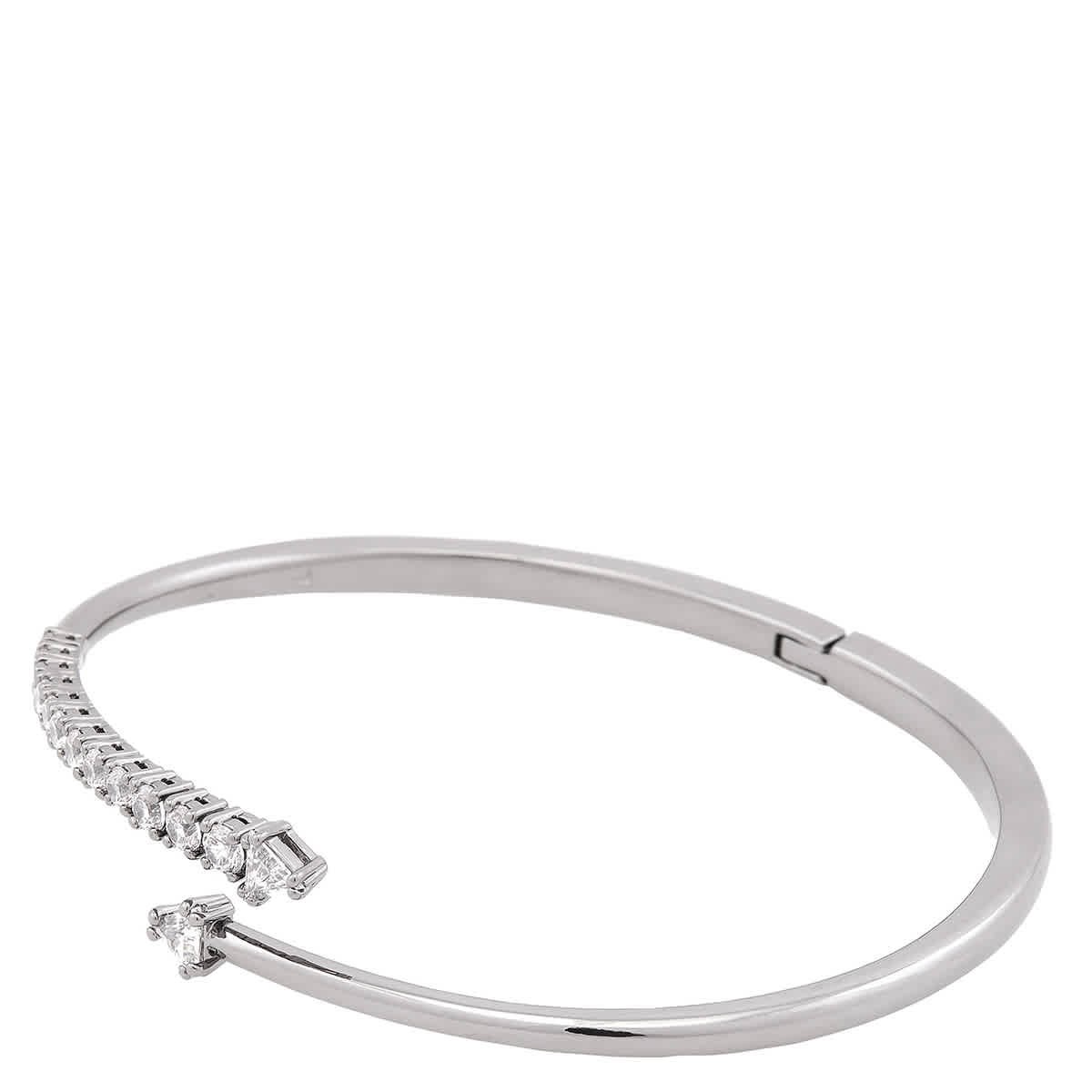 Swarovski Sublima Ruthenium Plated Bangle, Size L