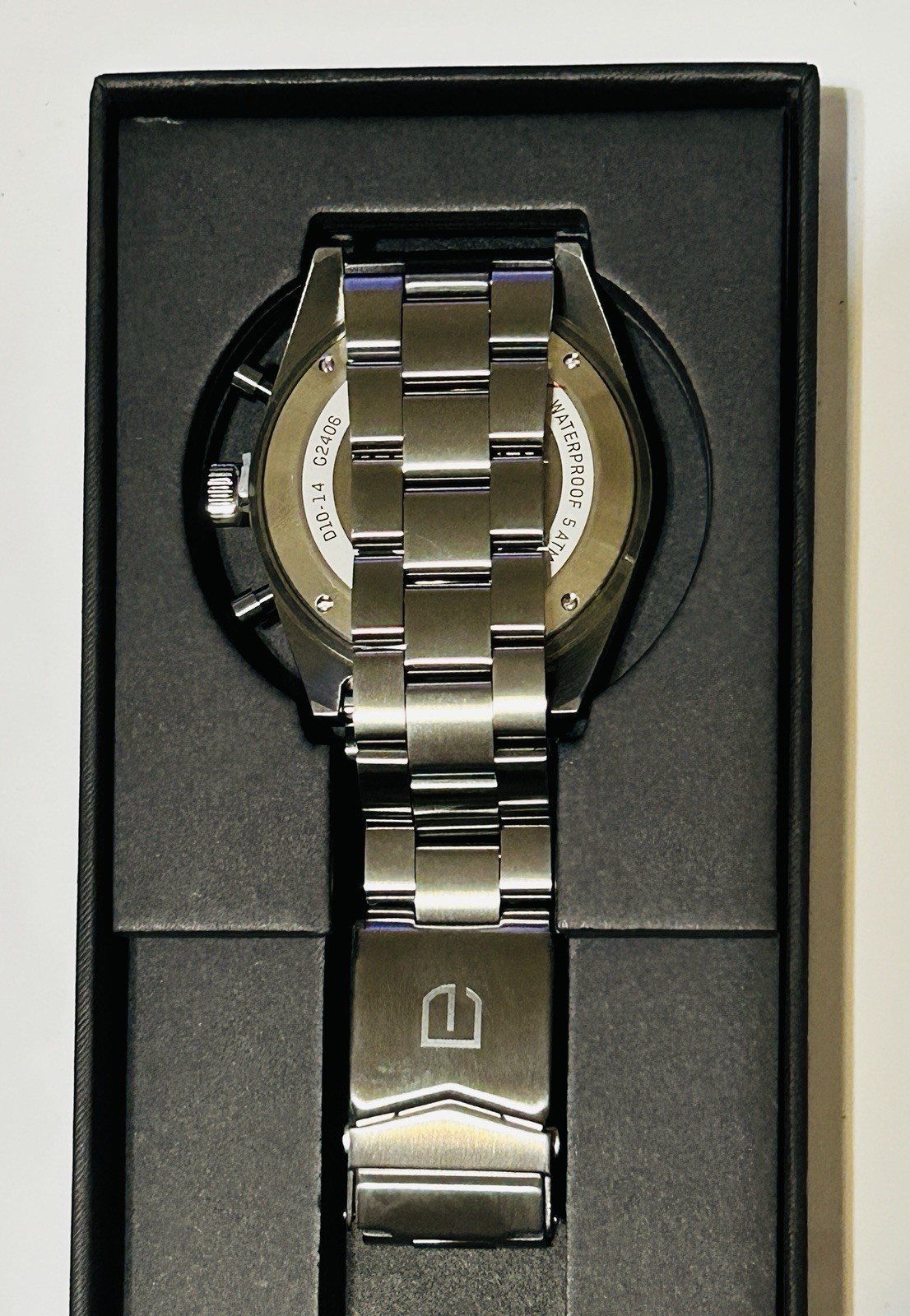 DETOMASO D10 CHRONOGRAPH GRAY ORANGE Edelstahl Grau gebursret