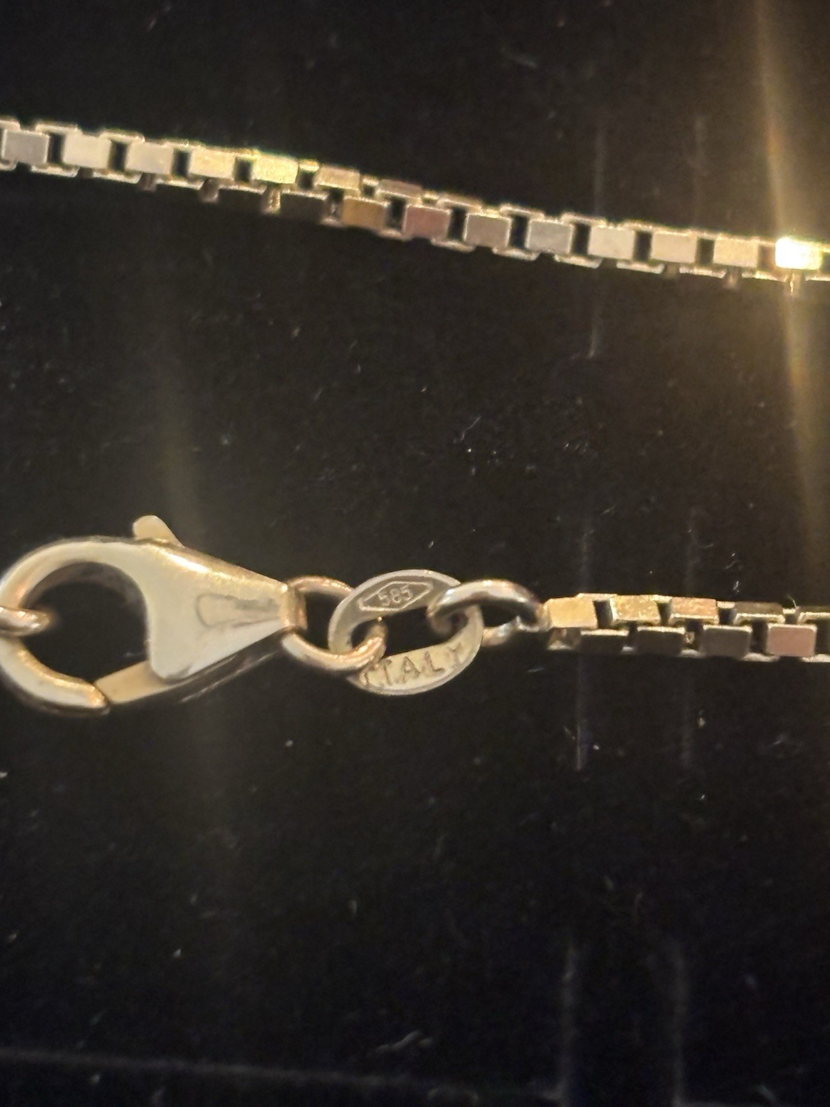 Uno a erre 18k gold Wrapped 70’s Vintage heart shell pendant 14k Chain Unoaerre