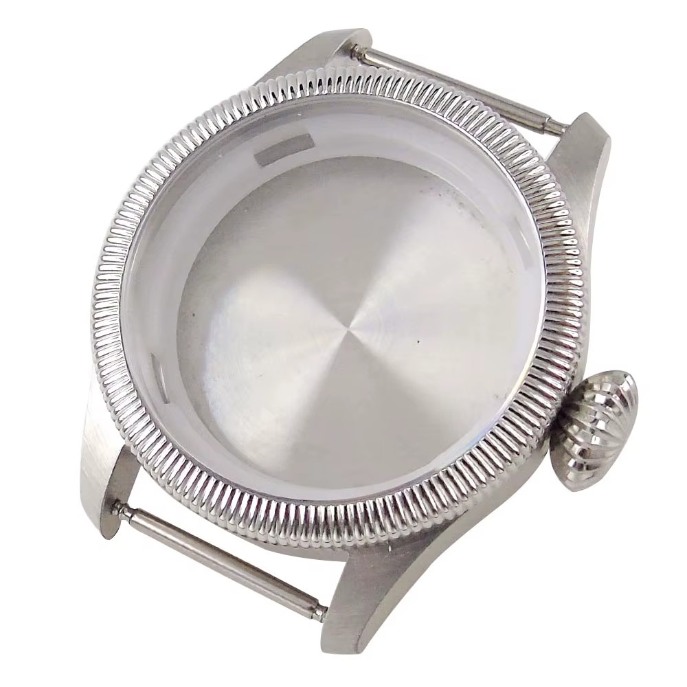 Pilot 20Bar 39Mm 316L Steel Watch Case for NH34 NH35 NH36 NH38 NH70 NH72 Movemen