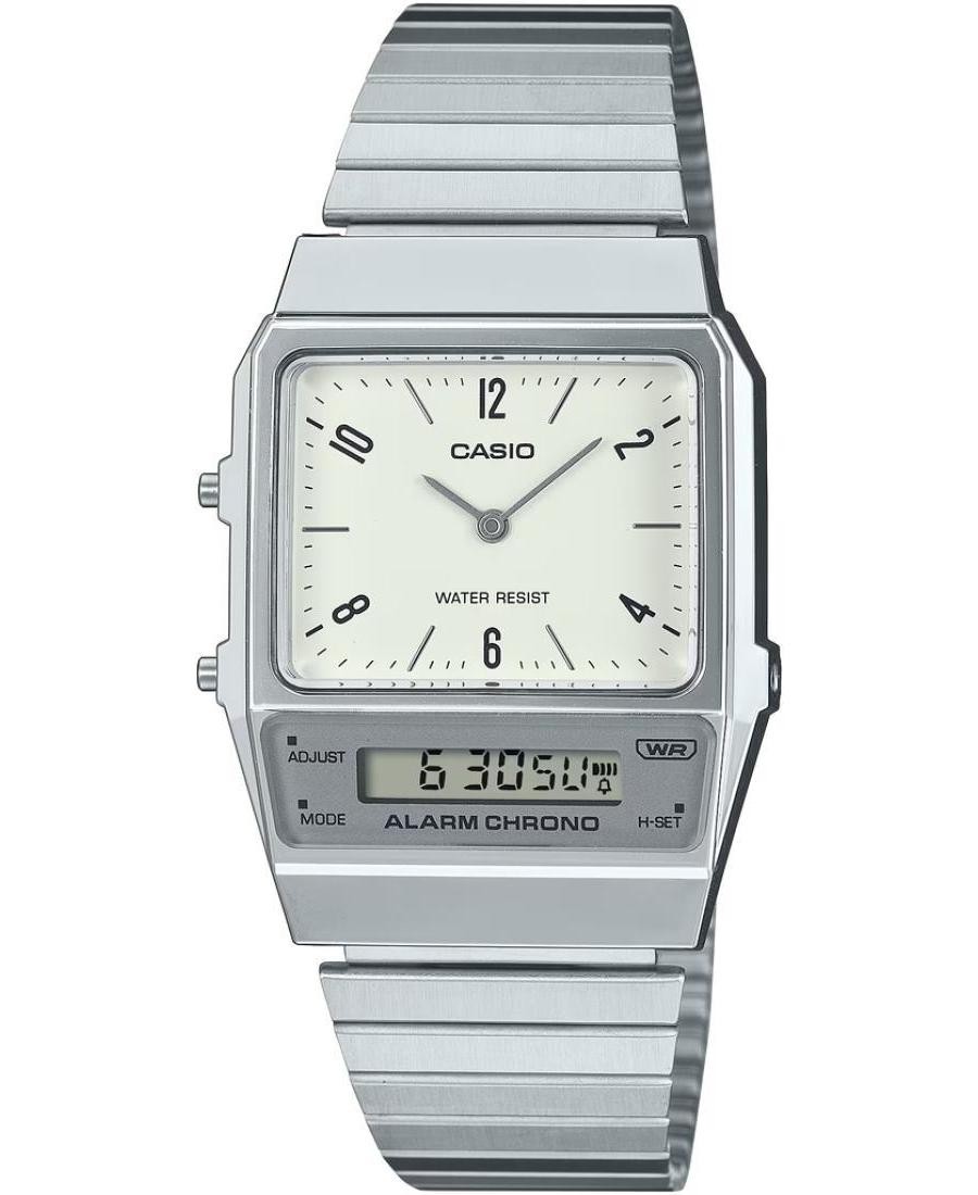 CASIO Men Analog Quartz Casual Watch Classic Dress White Dial Waterproof Rectang